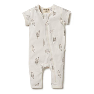 WILSON & FRENCHY Organic Zipsuit - Seedling BABY CLOTHING - Zabecca Living