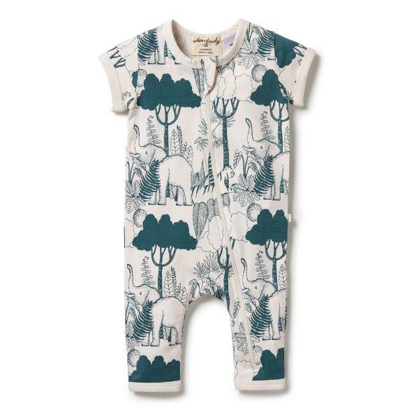 WILSON & FRENCHY Organic Zipsuit - Wild Wilderness BABY CLOTHING - Zabecca Living