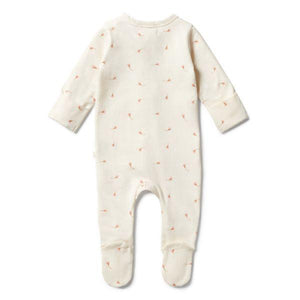 WILSON & FRENCHY Organic Zipsuit With Feet - Little Blossom BABY CLOTHING - Zabecca Living