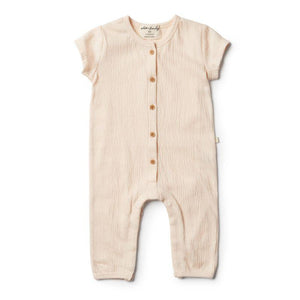 WILSON & FRENCHY Peach Dust Growsuit BABY CLOTHING - Zabecca Living