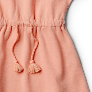 WILSON & FRENCHY Peach Pearl Dress BABY CLOTHING - Zabecca Living