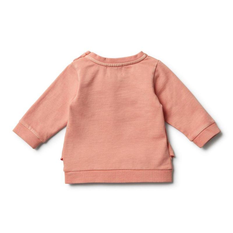 WILSON & FRENCHY Peach Pearl Ruffle Sweat BABY CLOTHING - Zabecca Living