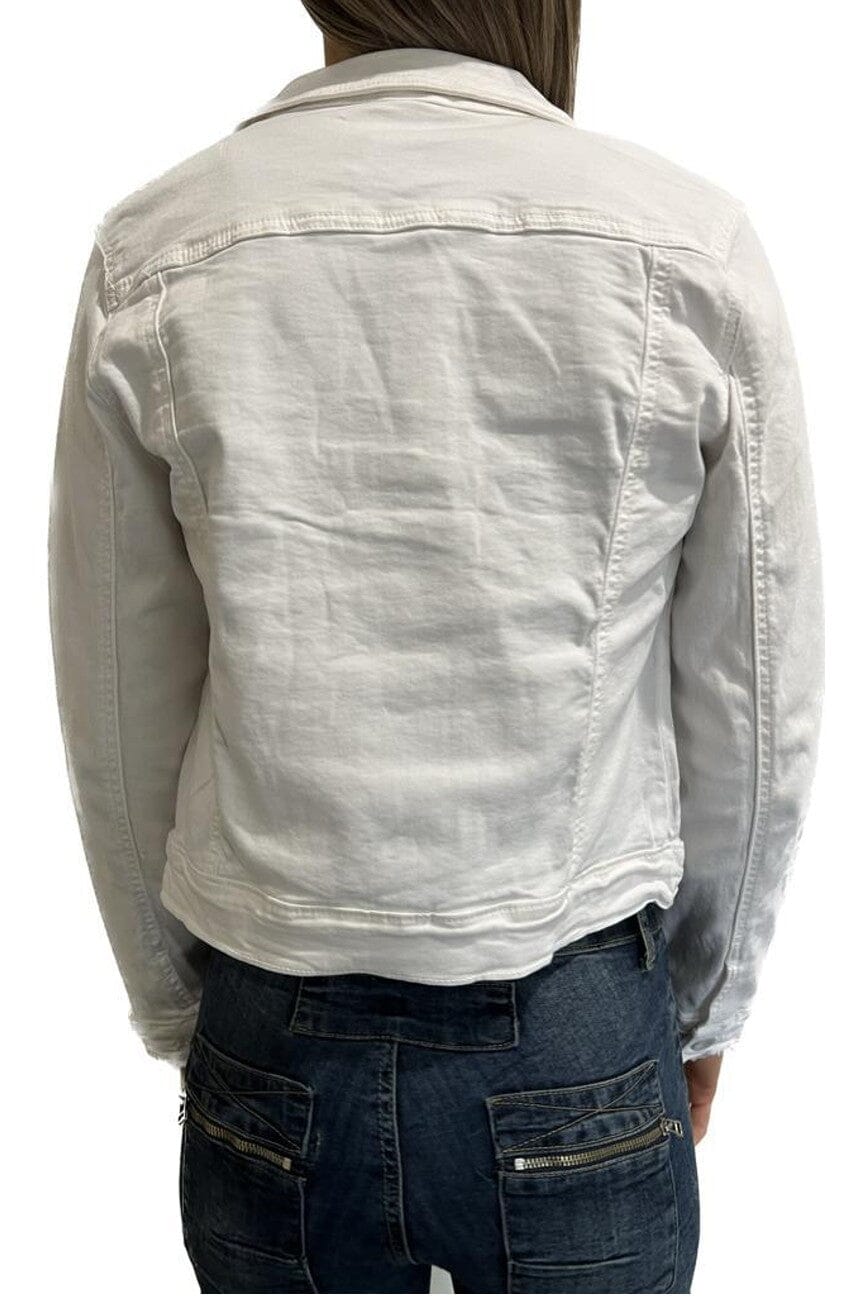 ZABECCA THE LABEL Denim Jacket - White Jacket - Zabecca Living