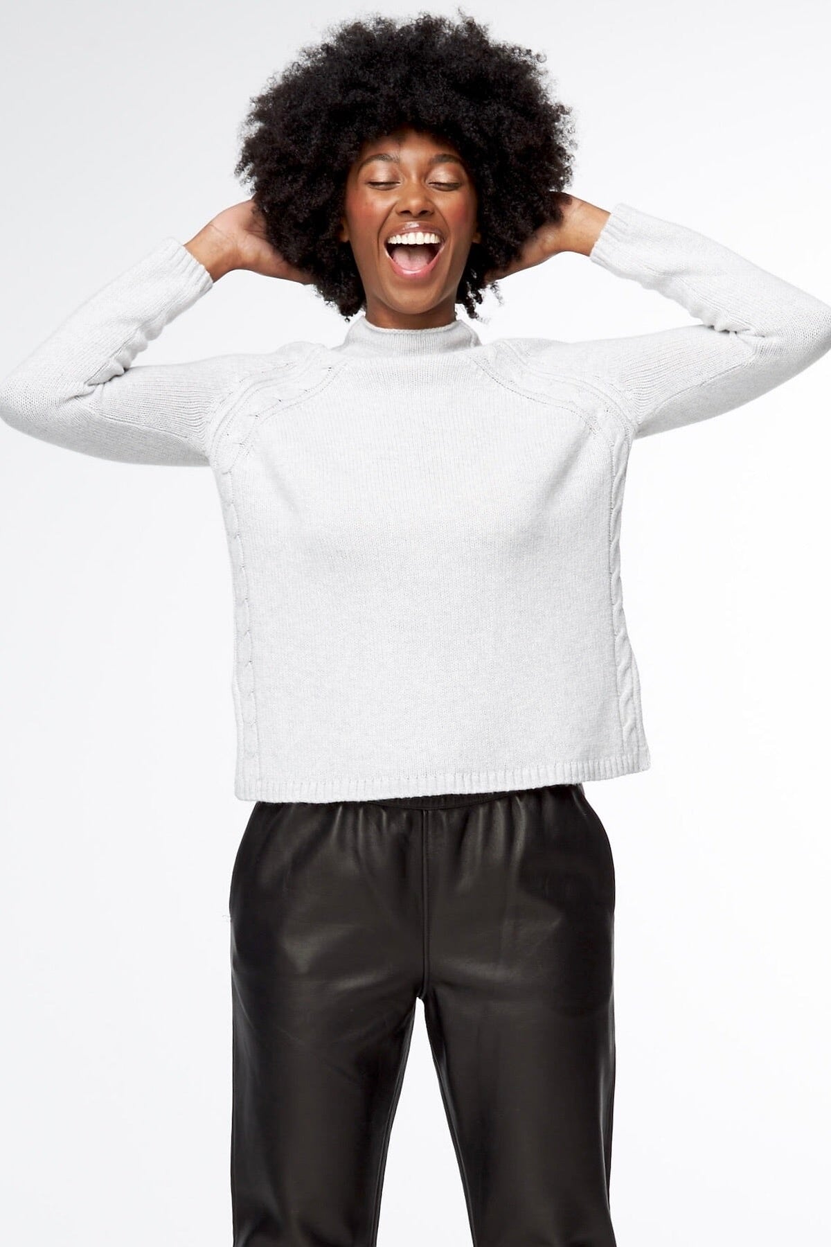 ZAKET & PLOVER Cabletrim Funnel - Marle Jumpers + Knitwear - Zabecca Living