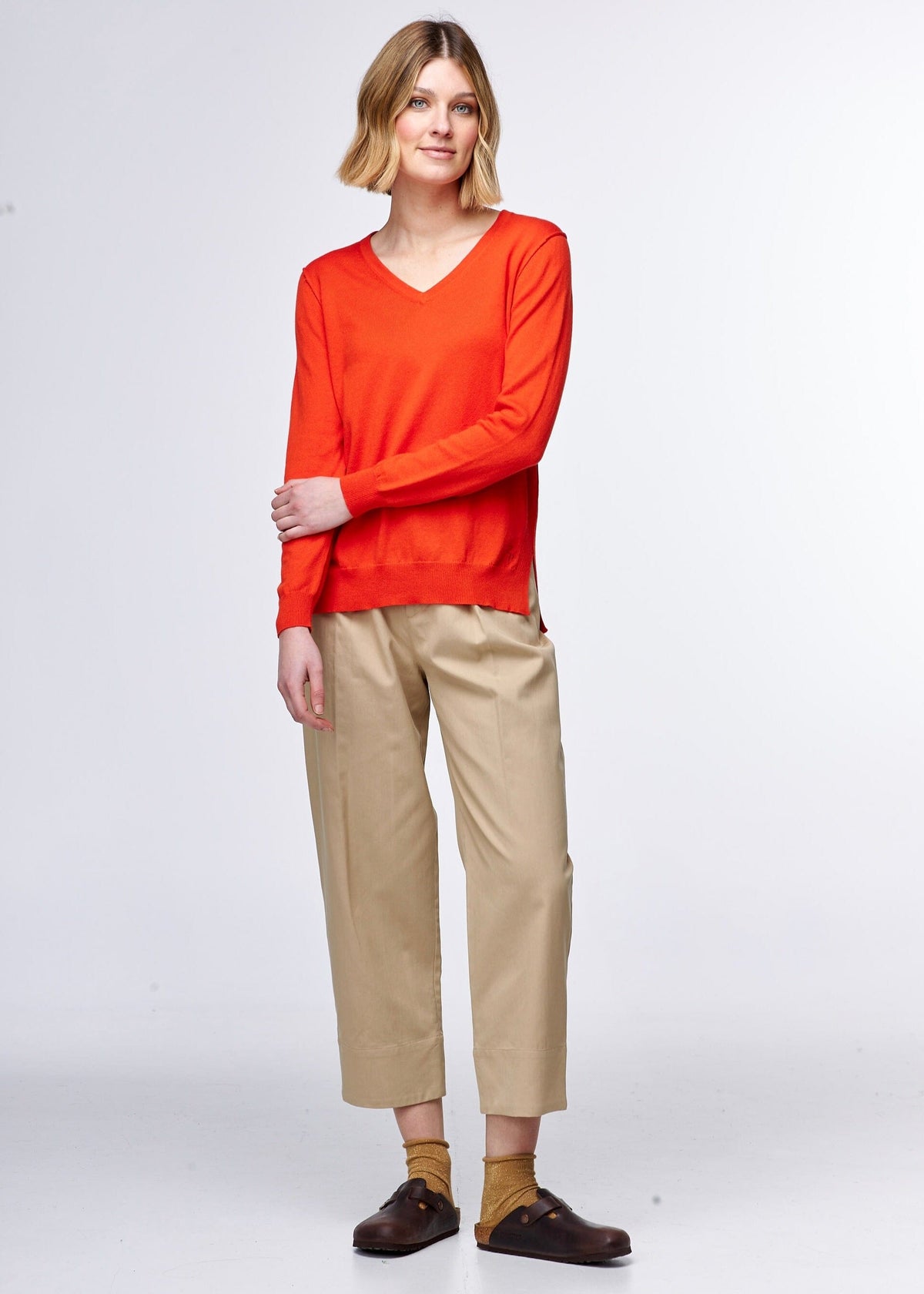 ZAKET & PLOVER Essential V - Tamarillo Jumpers + Knitwear - Zabecca Living