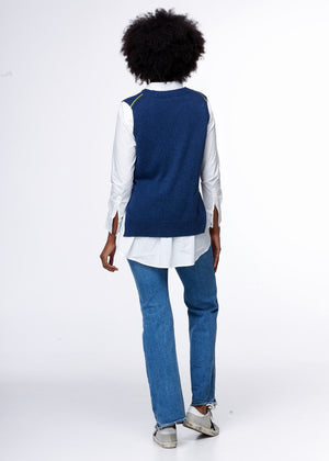 ZAKET & PLOVER Essential Vest - Dark Denim vest - Zabecca Living