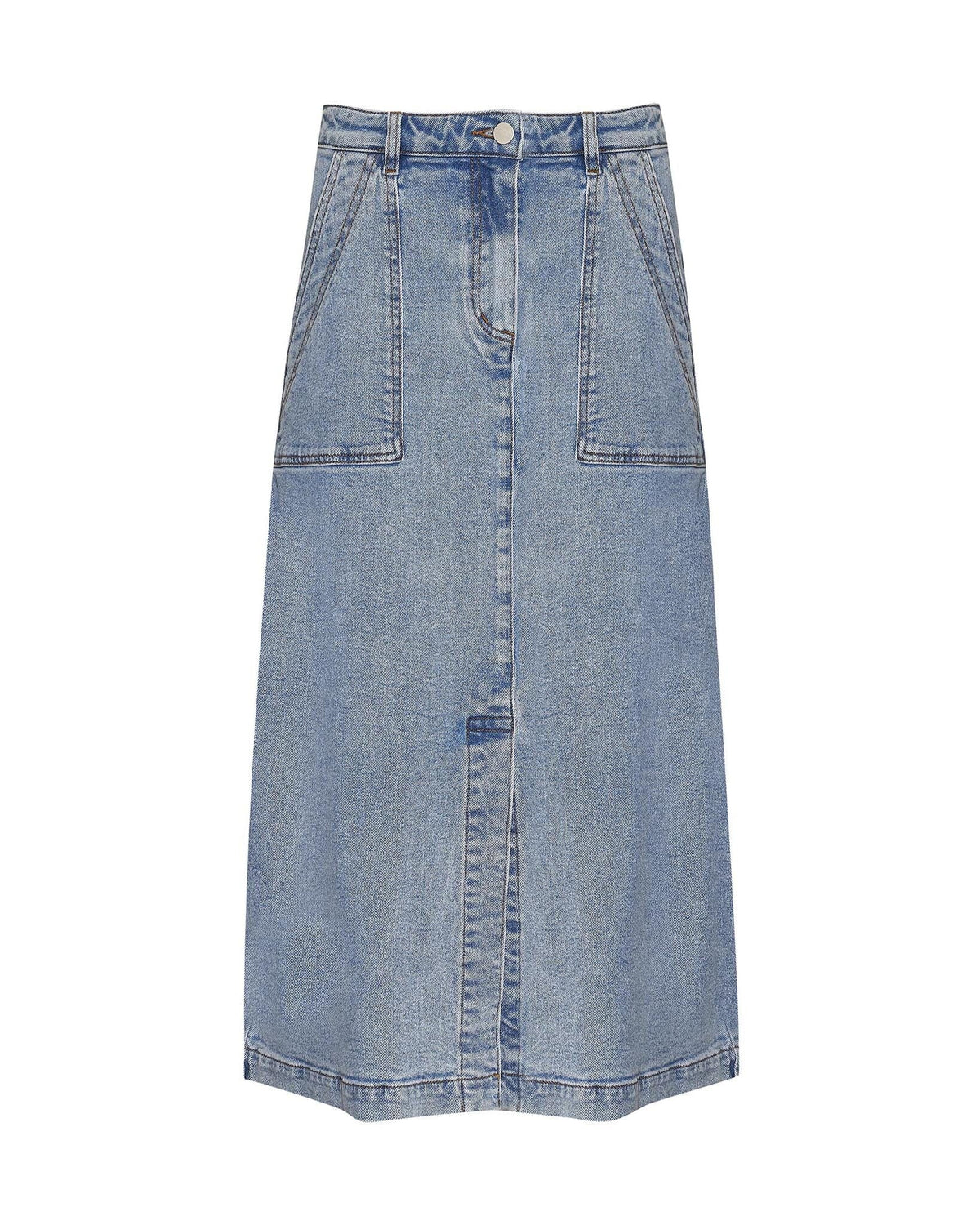 ZOE KRATZMANN Loft Skirt Summer - Washed Denim Skirt - Zabecca Living